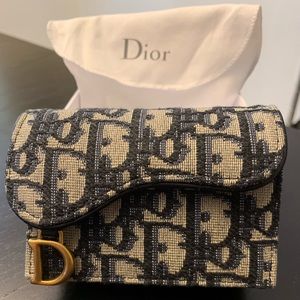 Dior Oblique Saddle Card Holder